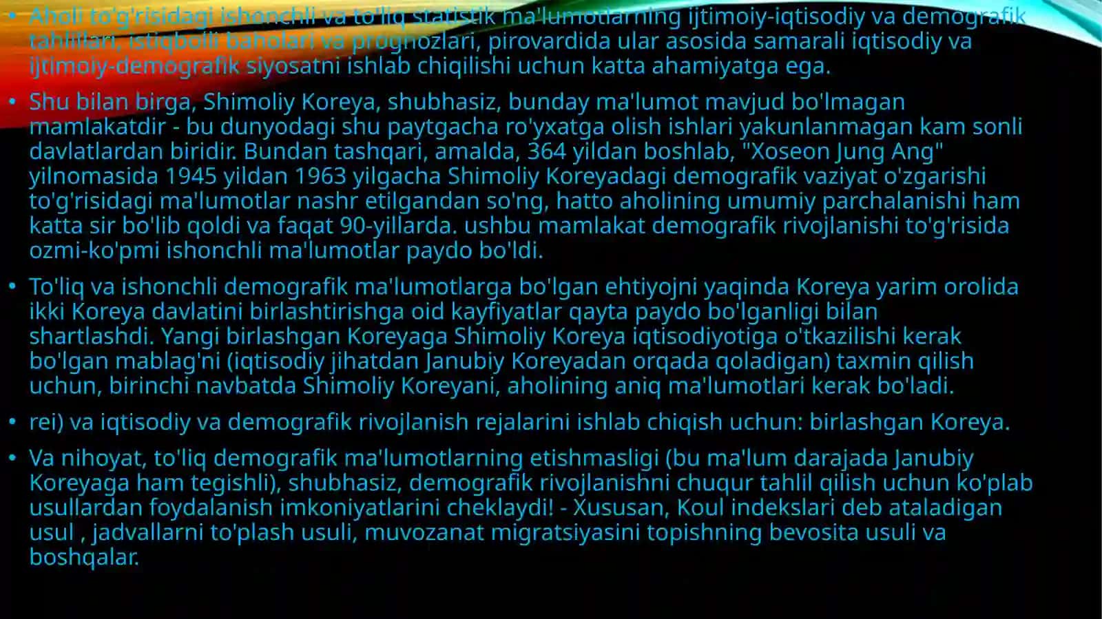 O`MTI GEOGRAFIYASI BAJARGAN PREZENTATSIYA ISHI 3