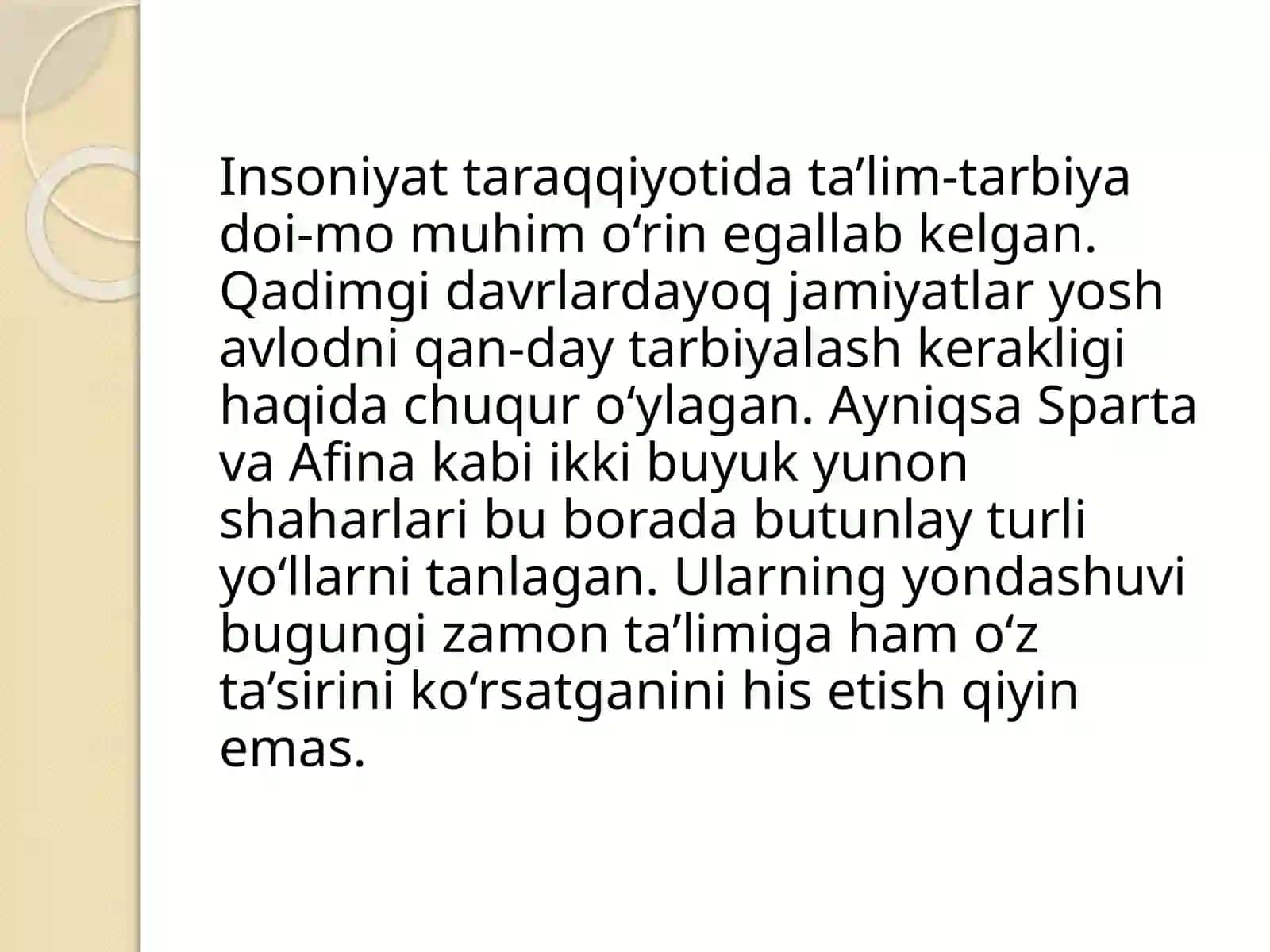 Qadimgi Sparta va Afina maktablarida ta’lim tarbiya 3
