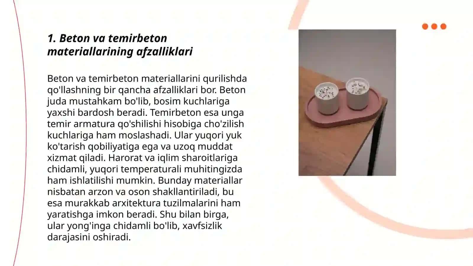 Beton va temirbeton materiallaridan barpo qilinadigan turarjoy va jamoat binolarining eksplutatsiyasi 3