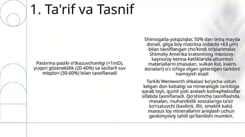 Koʻlnefeloid yotqiziqlar xossalari 3