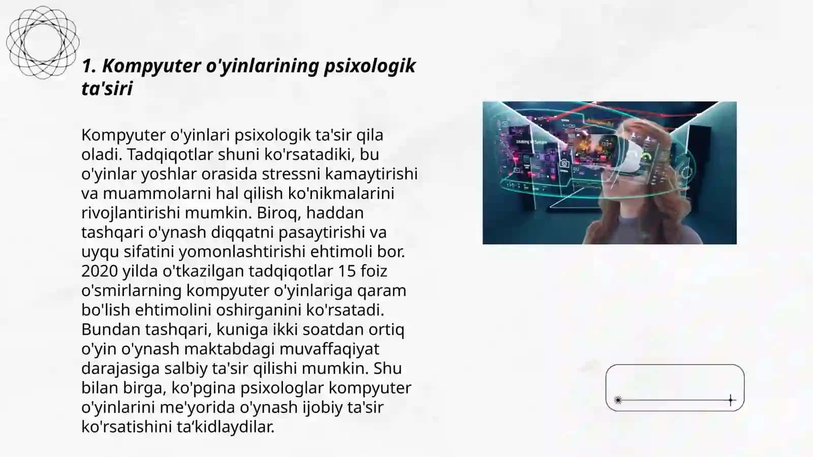 Kompyuter va vertual o'yinlarning asoratlari,vertual tutqunlikga qarshi kurashish 3