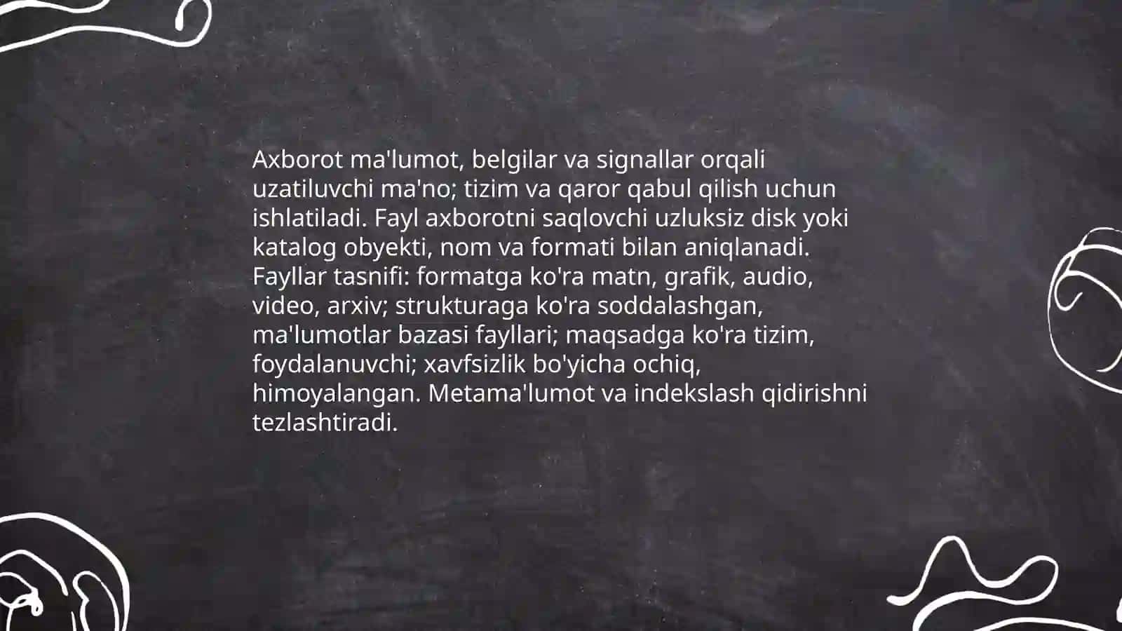 Axborot va fayllarni izlash va ajratish prinsiplari 3