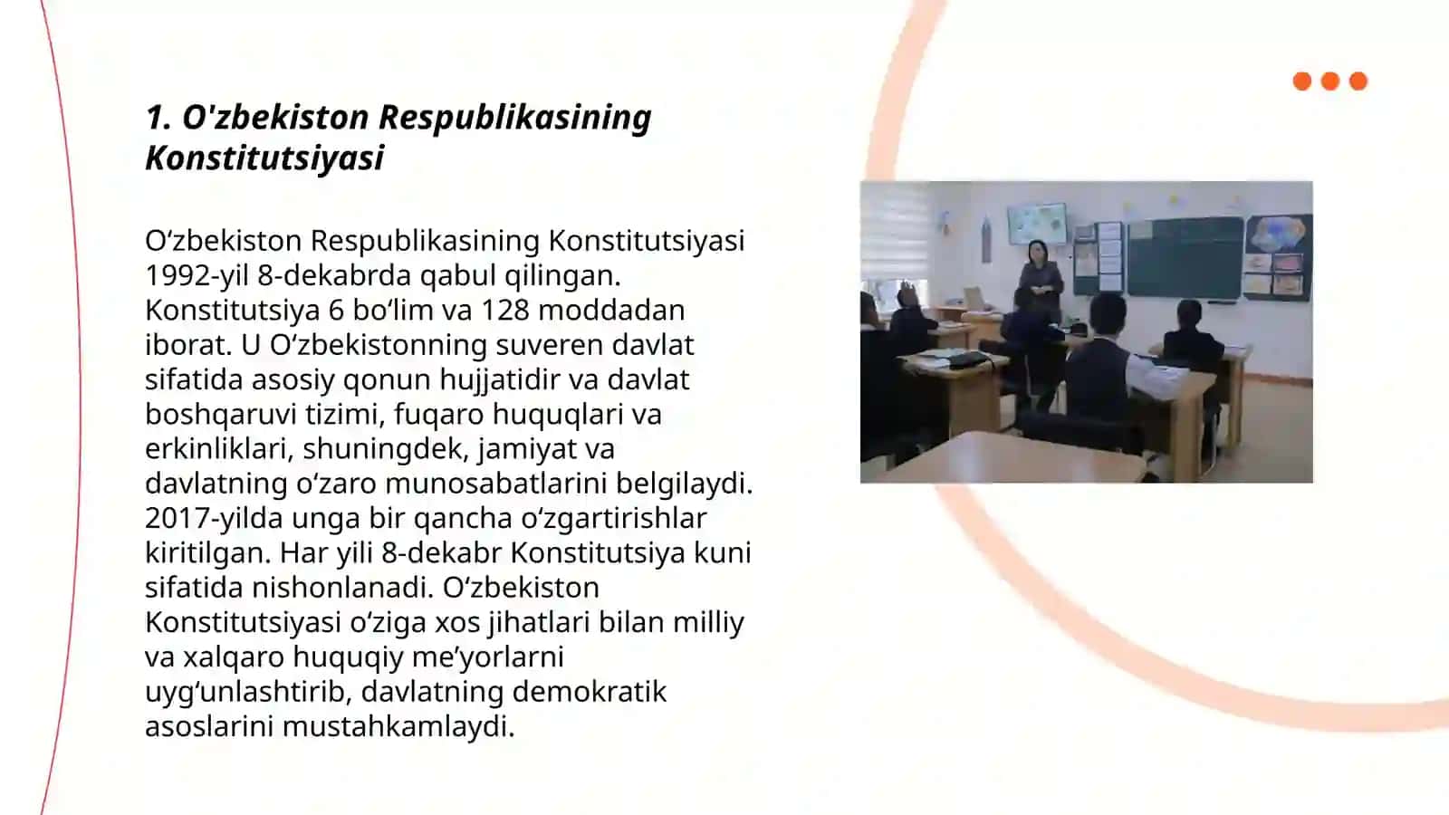 O'zbekiston Respublikasining Konstitutsiyasi 3