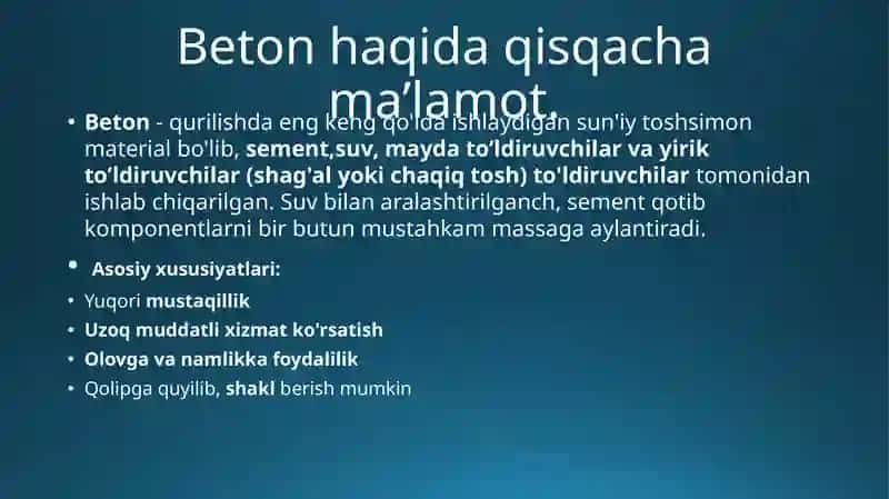 Korxonada tayyorlangan qurilish konstruksiyalari 3