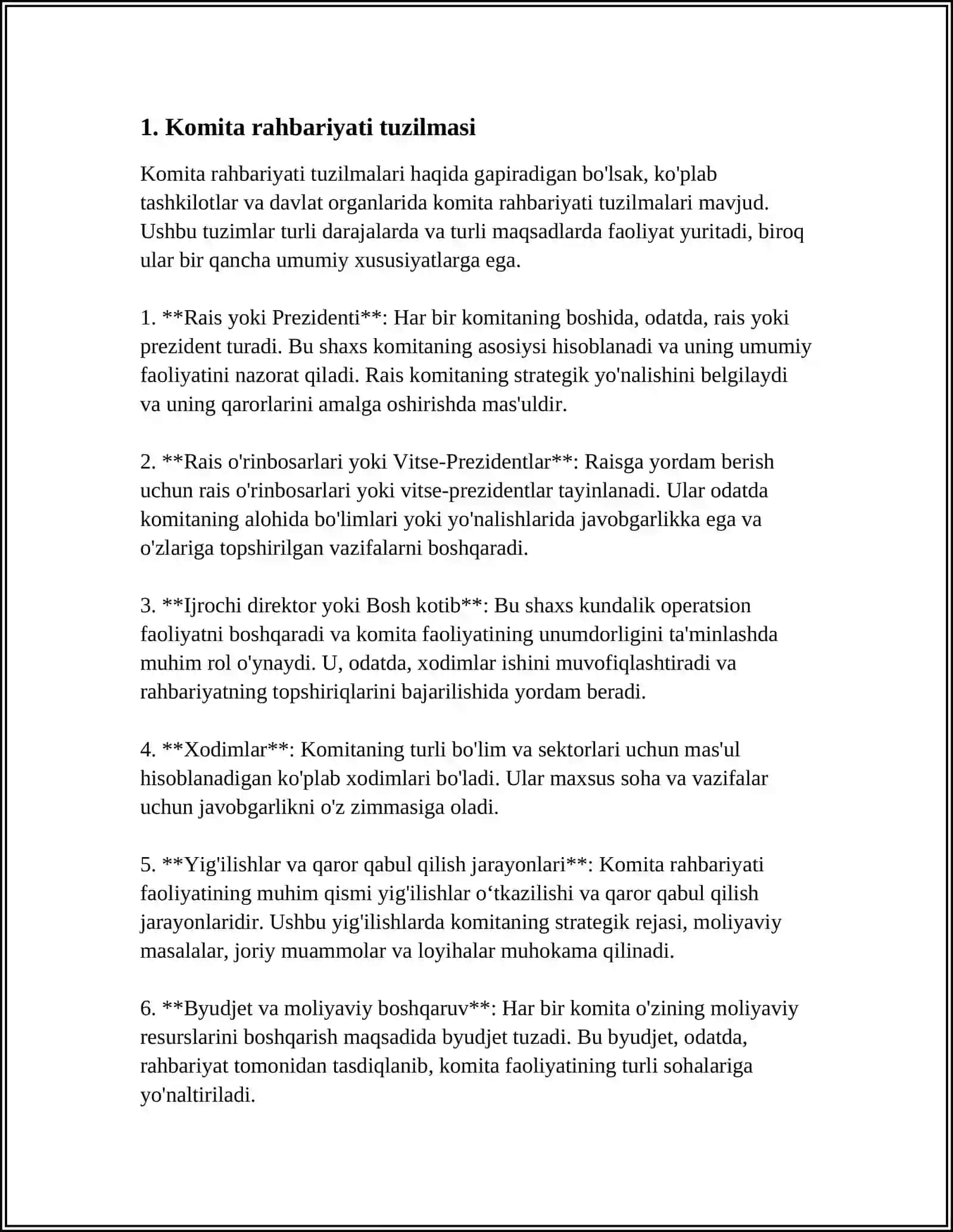 O'ZBEKISTON RESPUBLIKASI HOTIN QIZLAR QOMITASI STRUKTURASI 3