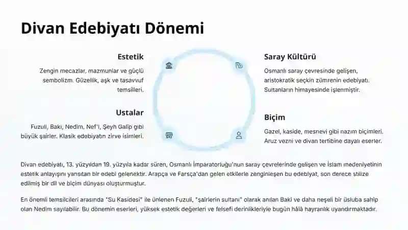 Türk Edebiyatı Klasikleri Sunumu 3