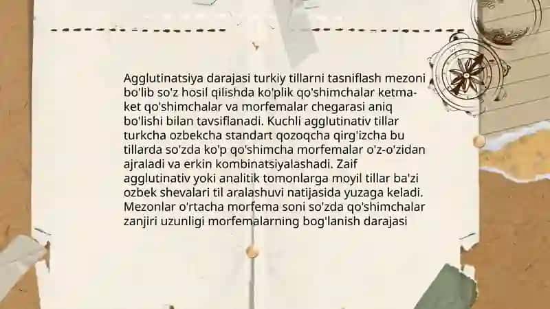 Turkiy tillarni tasniflashda morfologik tamoyil 3