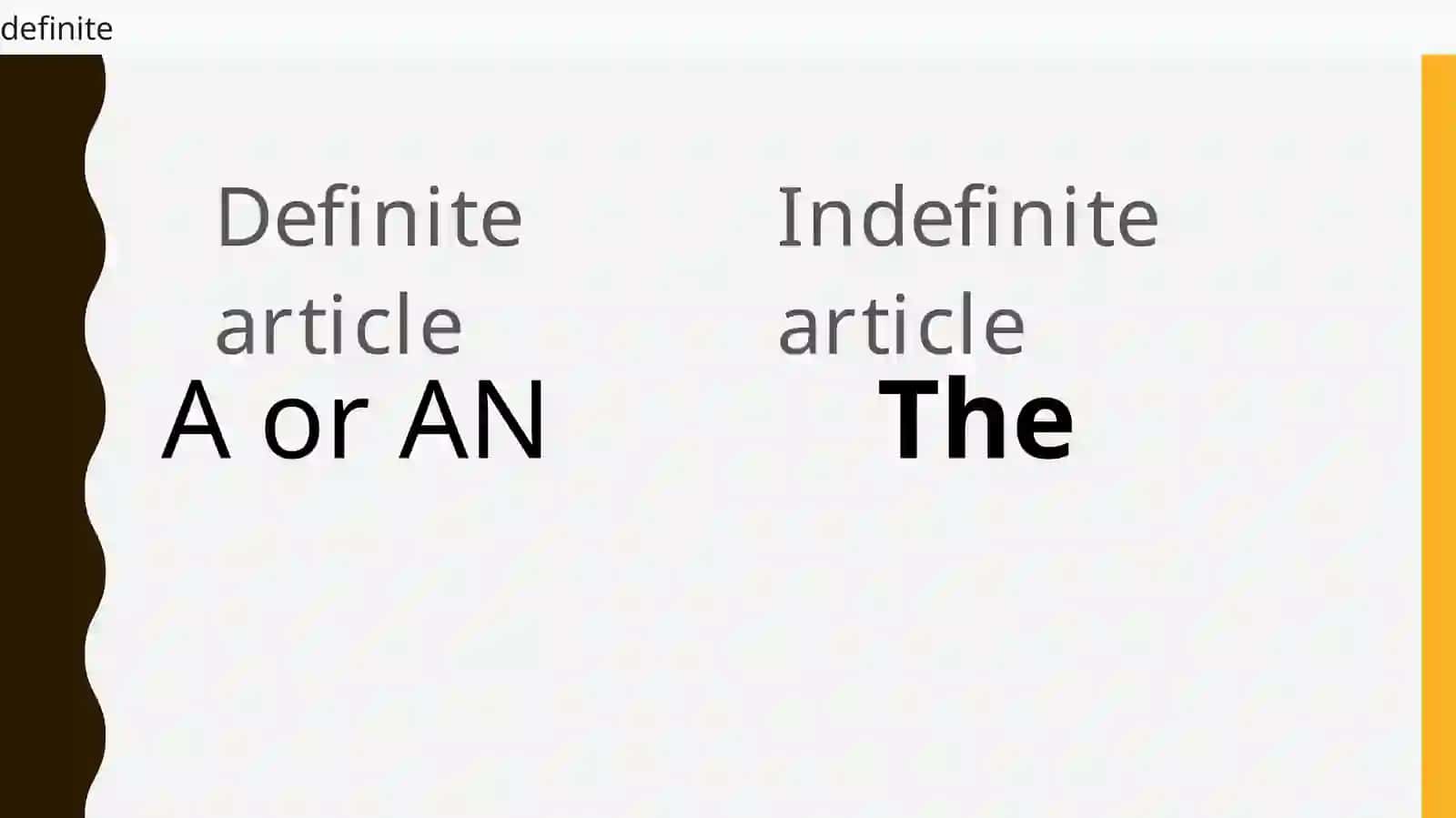 English grammarArticle 3