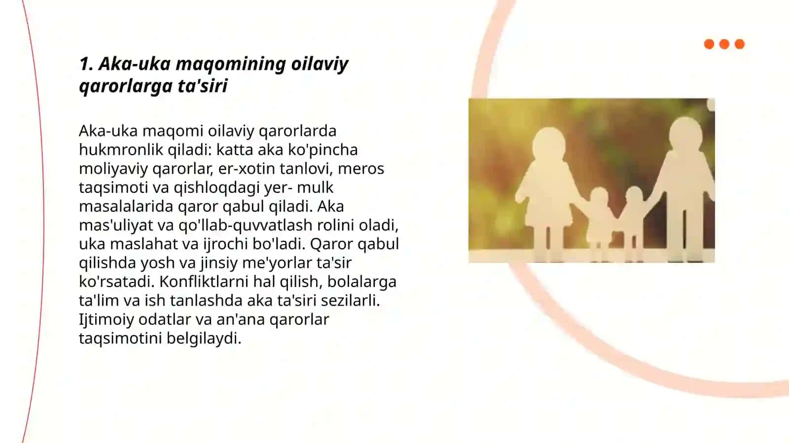 Aka-uka maqomining oilaviy munosabatlarga o'zaro ta'siri 3