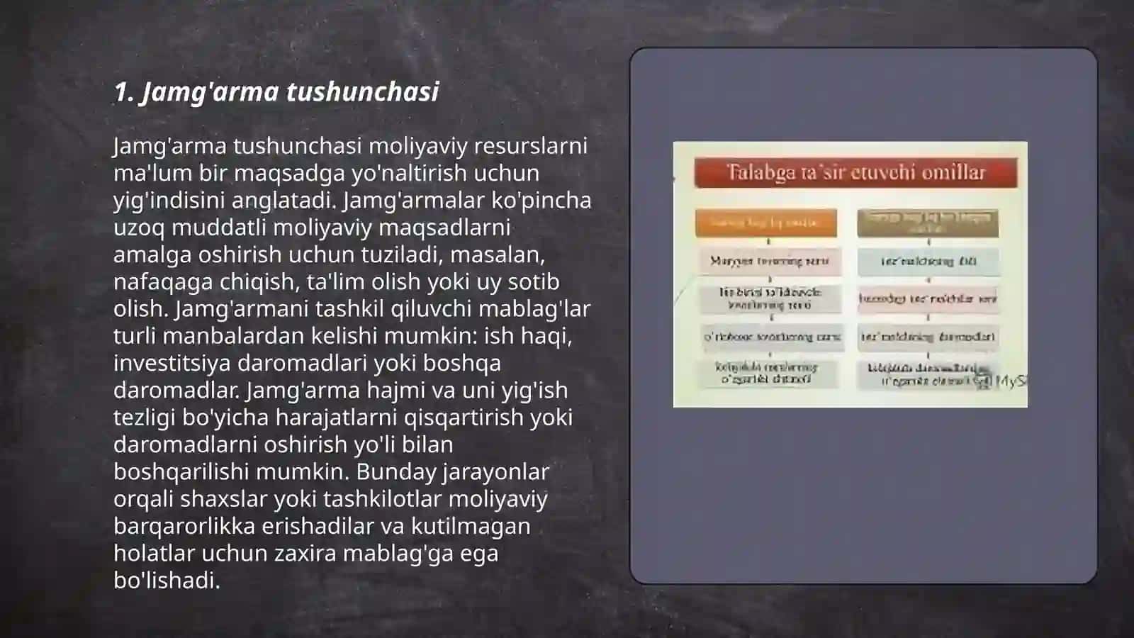 Jamg'arma va uning hajmiga ta'sir etuvchi omillar 3