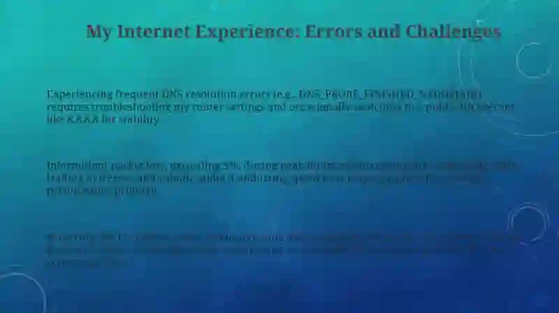 My Internet Errors: Diagnosis and Solutions 3