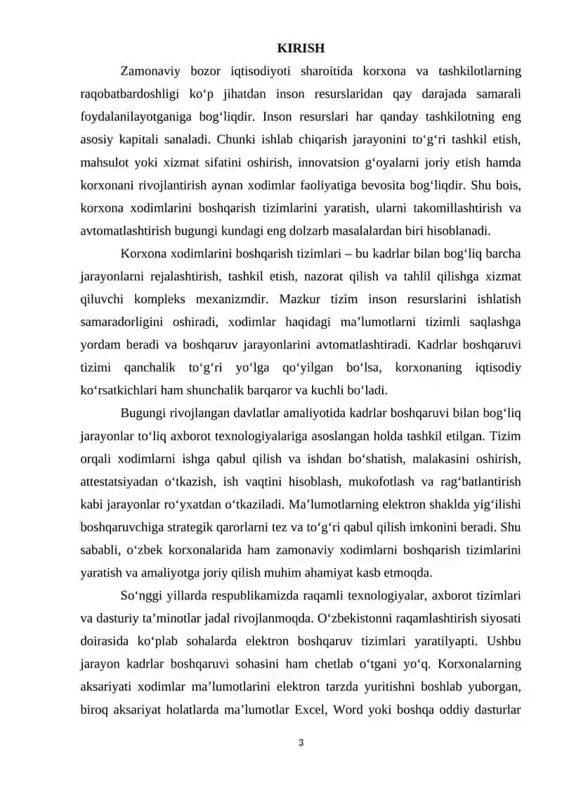 Korxona xodimlarini boshqarish tizimlari 3