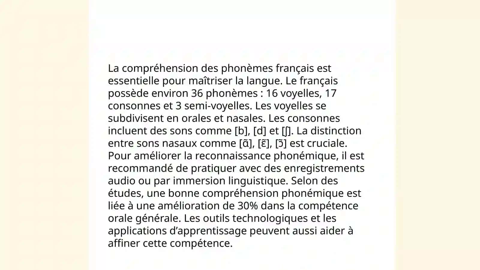 Les principes de conception du matériel pour enseigner la prononciation aux élèves du lycée 3