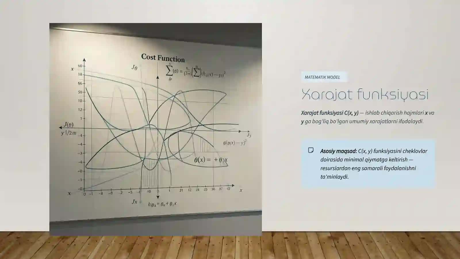 Xarajat funksiyasini minimallashtirish va Lagrange usuli 3