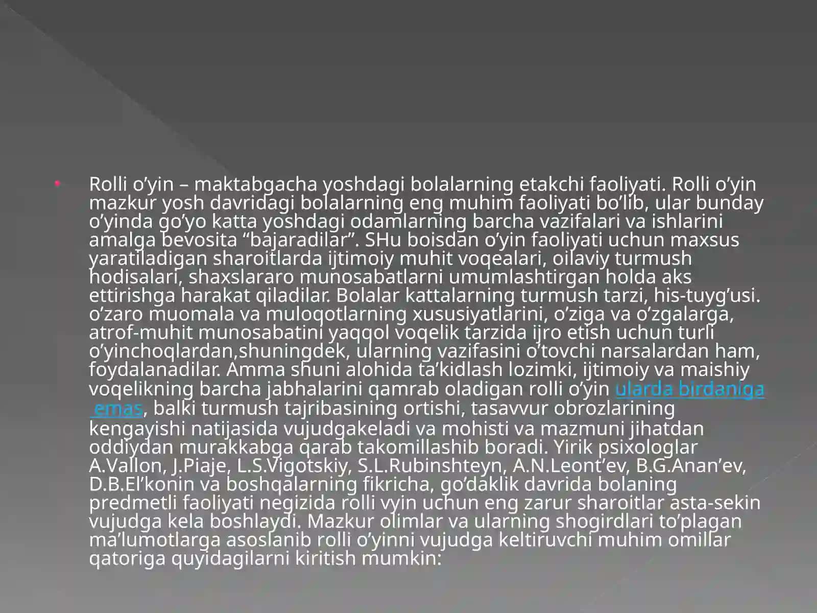 MAKTABGACHA YOSH DAVRDA PSIXOFIZIOLOGIX TARAQQIYOTNING UMUMIY TAVSIFI 3