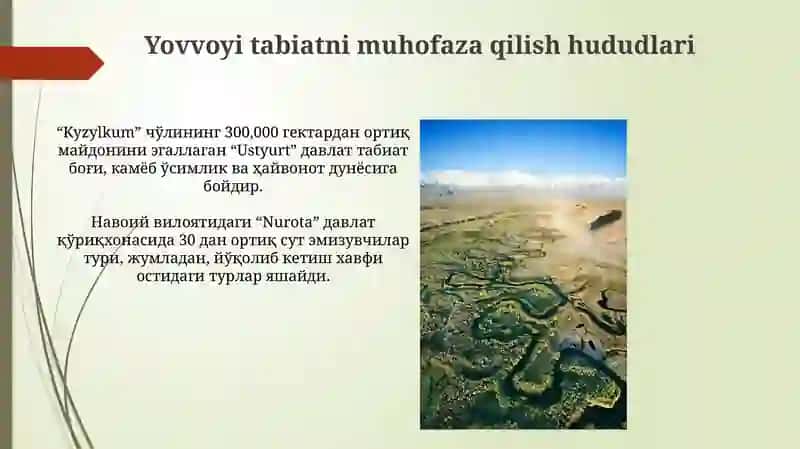 Oʻzbekistonning muhofaza qilinadigan hududlari 3