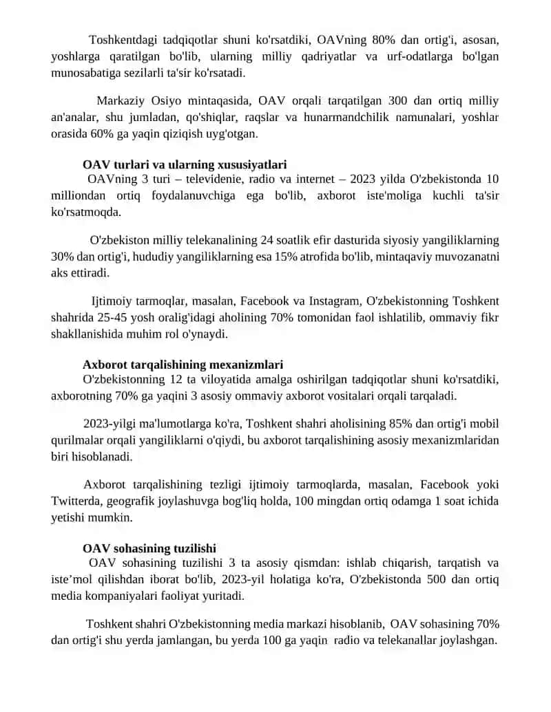Media maydon tuzilishi va ta'siri 3