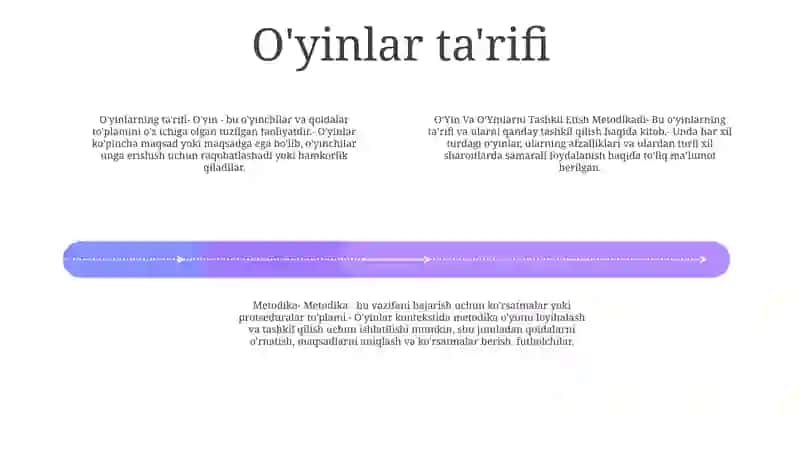 OʻYin Va OʻYinlarni Tashkil Etish Metodikadi 3