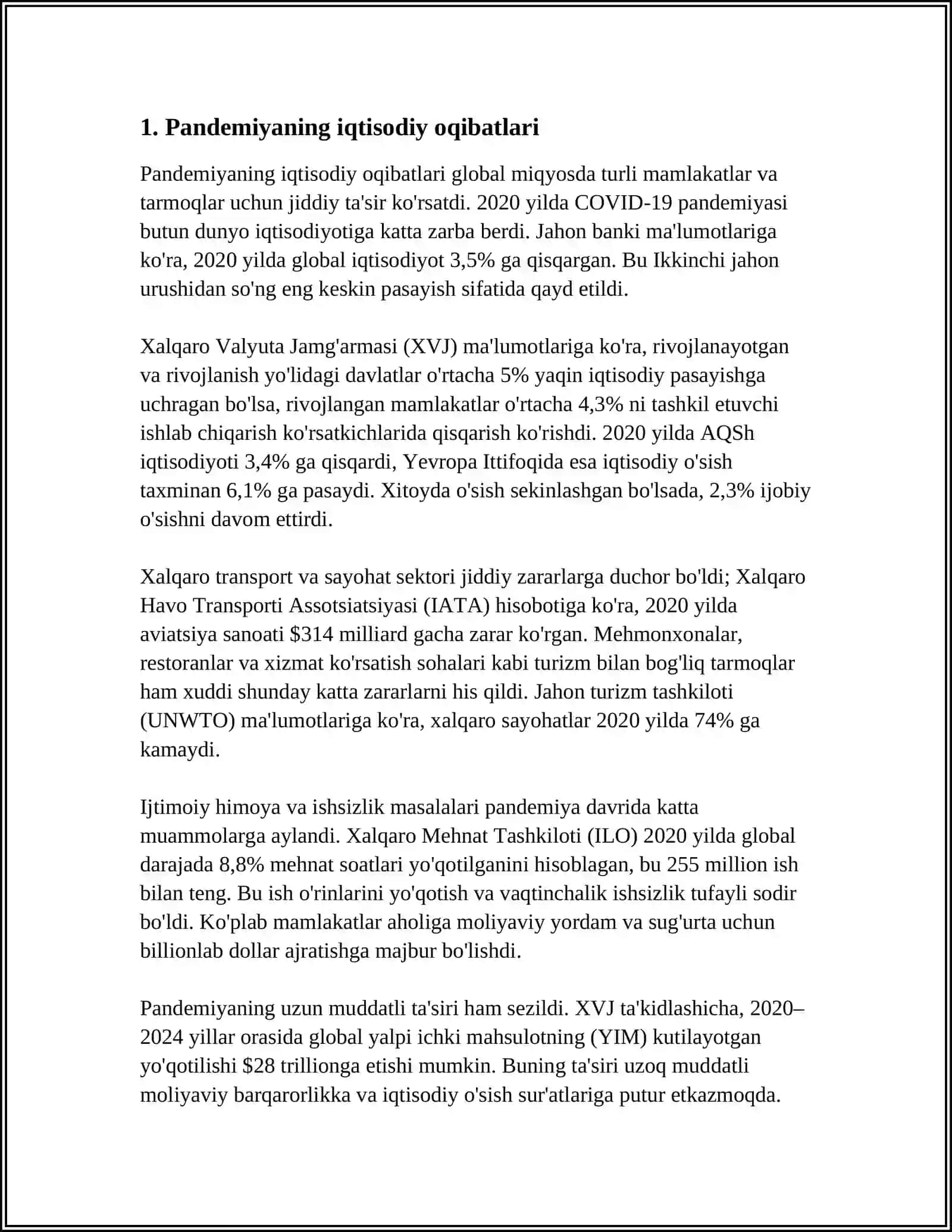 PANDEMIYA-XXI ASRNING GLOBAL MUAMMOSI VA UNING OQIBATLARI 3