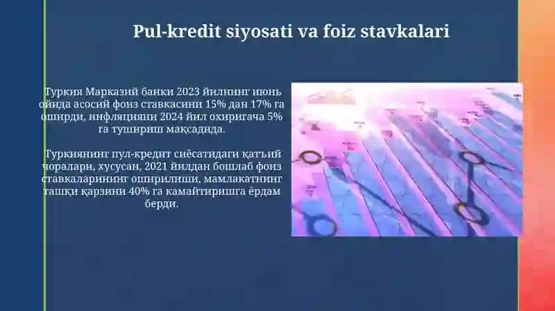 Turkiyaning makroiqtisodiy dinamik koʻrsatkichlarning tahlili 3