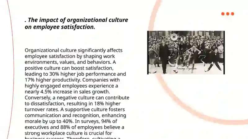 The impact of organizational culture on employee satisfaction 3