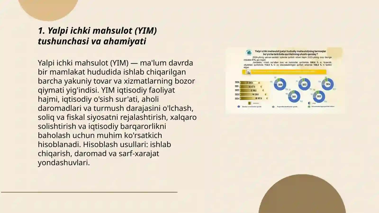 Yalpi ichki mahsulot va uni hisoblash usullari 3