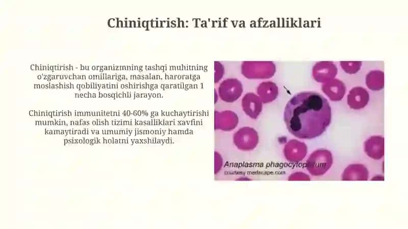 Organizimni chiniqtirish usullari 3