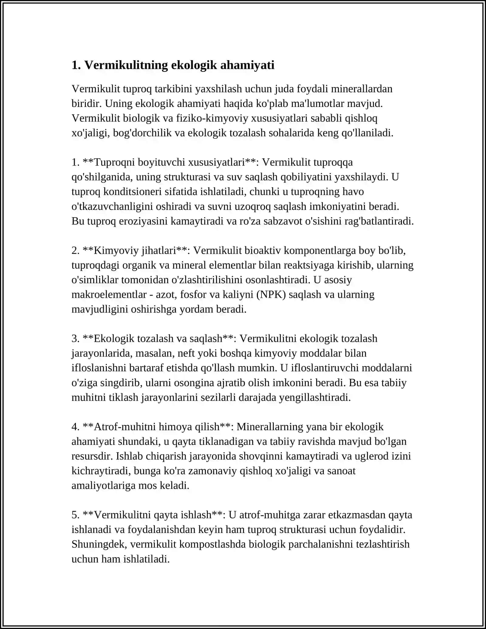 VERMIKULIT ISHLAB CHIQARISH TEXNOLOGIYASI 3