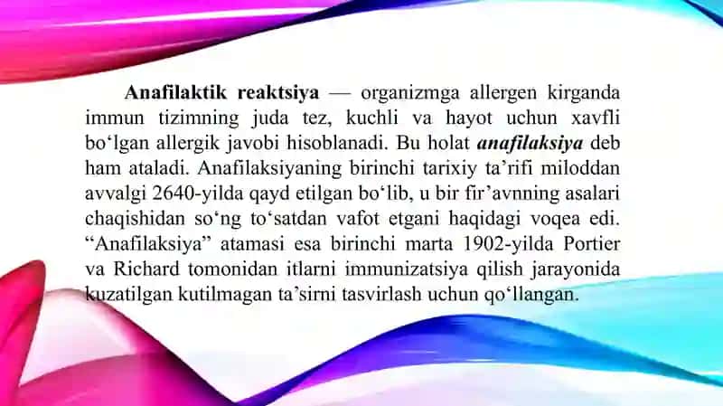 Anafilaktik reaksiyalar 3