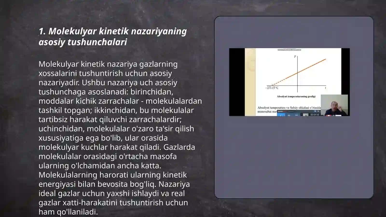 Modda tuzulishining molekulyar kinitik nazaryasi 3