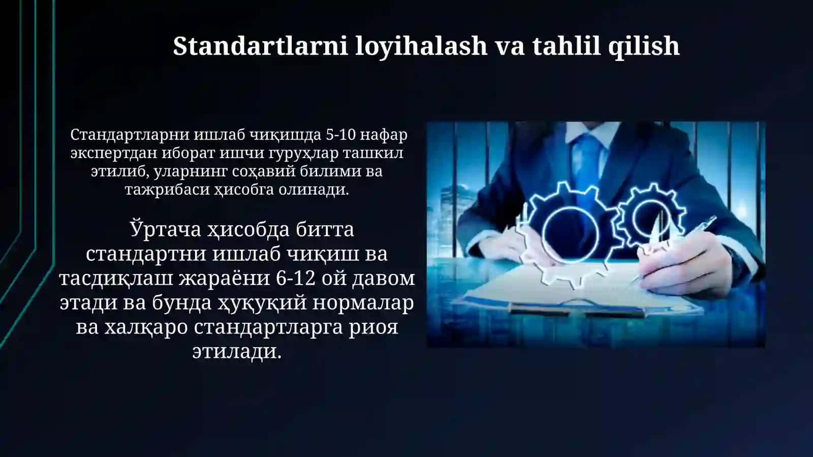 Davlat standartlari ularni ishlab chiqish va qolash 3