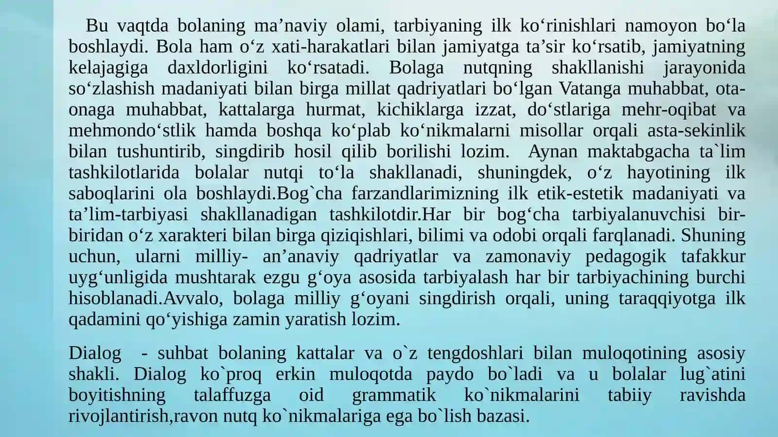 Bolaning ijtimoiy va shaxsiy xususiyatlari 3