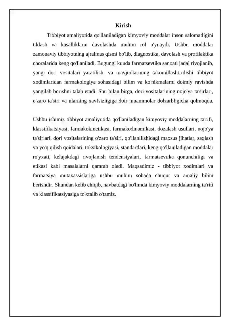 Tibbiy amaliyotda ishlatiladigan kimyoviy moddalar 3