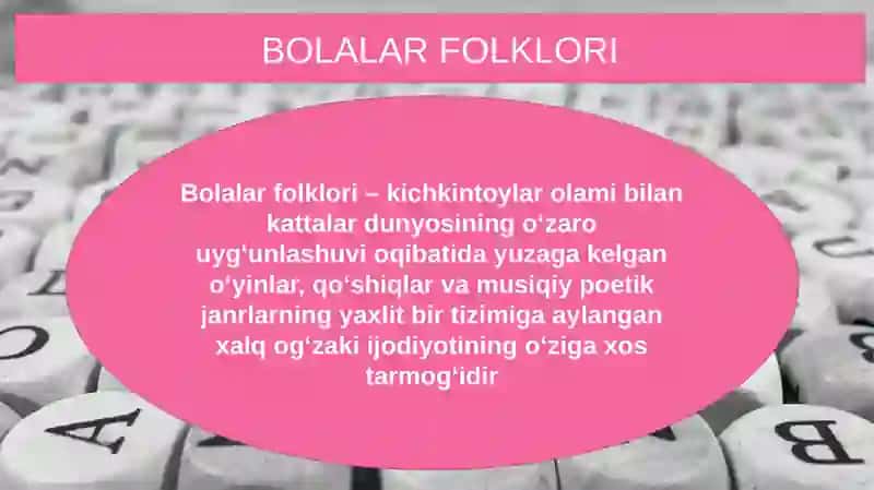 Bolalar folklori 3