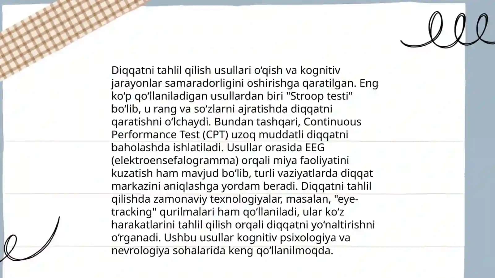 Diqqatni rivojlantirish metodlari 3