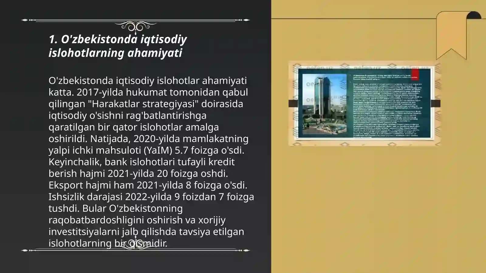 Iqtisodiy islohotlar, xususiy mulkchilikning shakllanishi 3