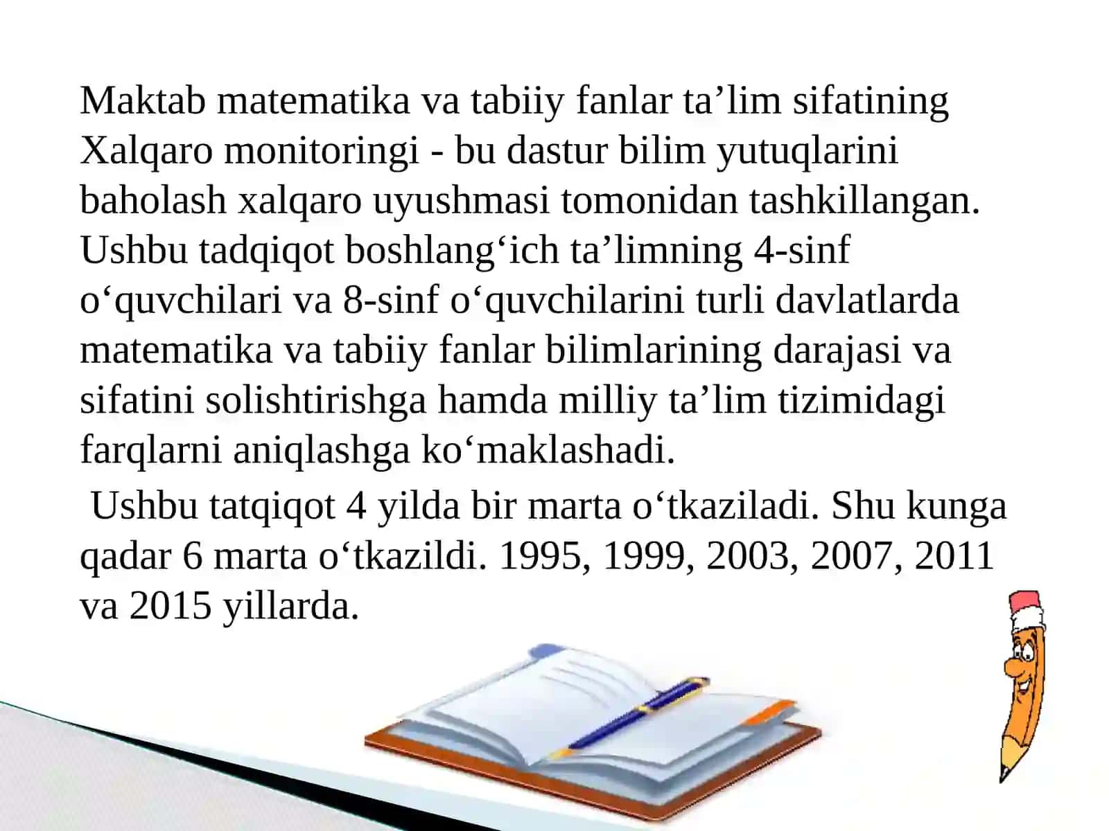 TIMSS xalqaro tadqiqoti bo‘yicha topshiriqlar tuzish ko‘nikmalarini rivojlantirish 3