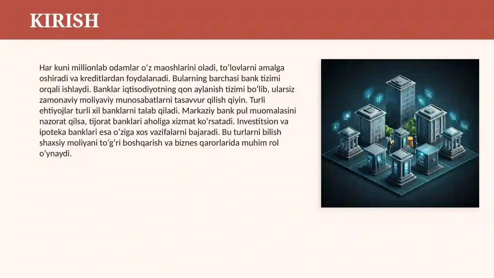 BANK TIZIMI VA BANK TURLARI 3