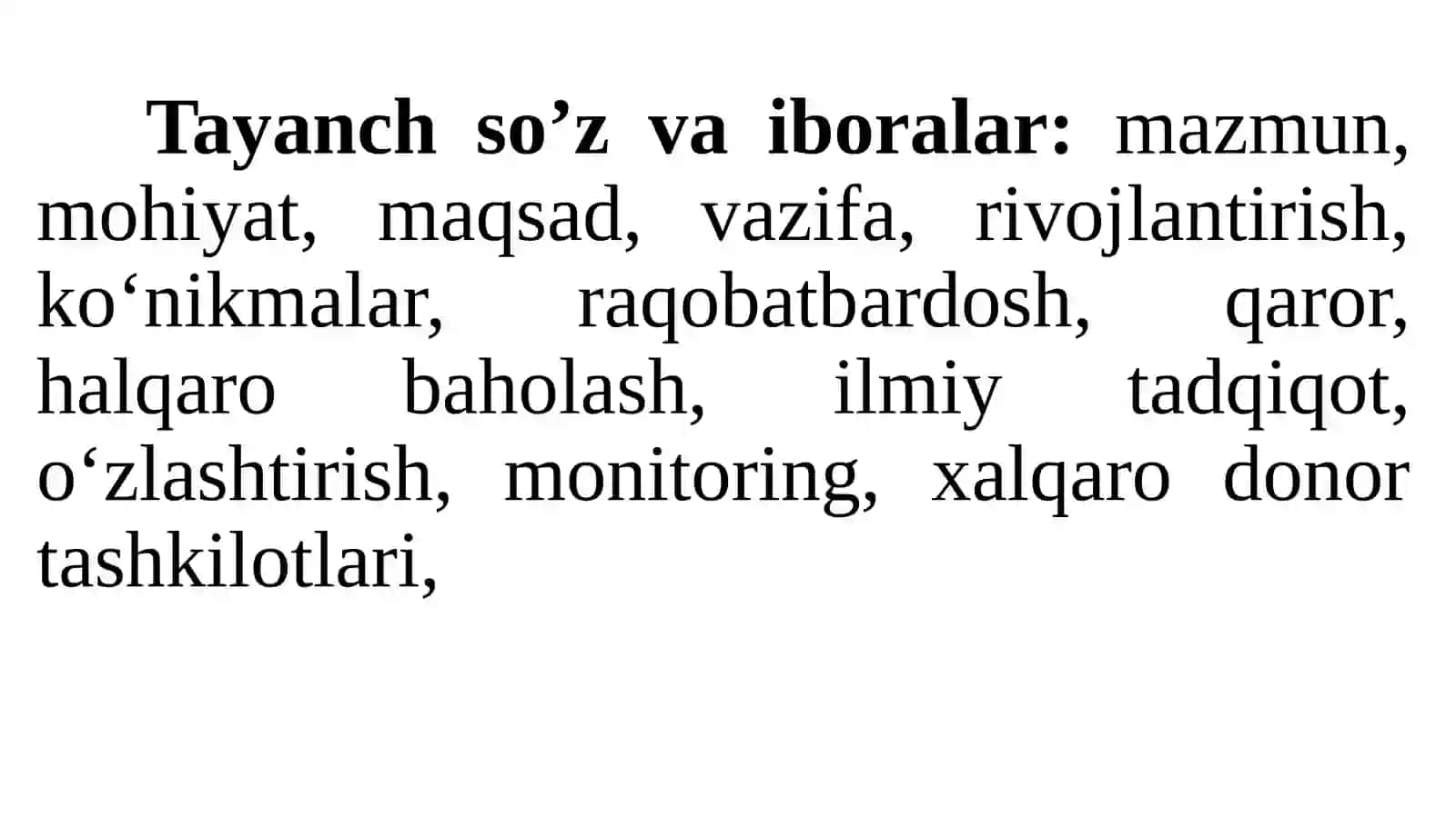 TA’LIMNI RIVOJLANTIRISH VA XALQARO BAHOLASH DASTURLARI DOIRASIDA XUKUMAT QARORLARINING MAZMUN-MOHIYATI 3