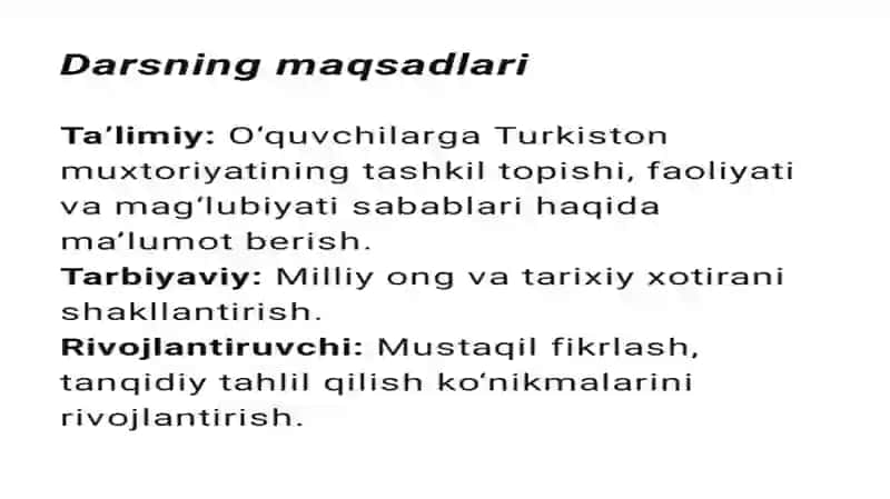 Turkiston muxtoriyatining tashkil topishi 3