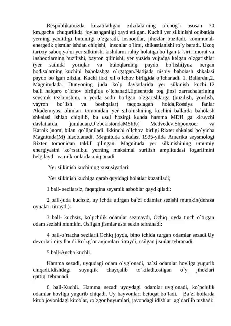 Tabiiy ofatlar turlari 3