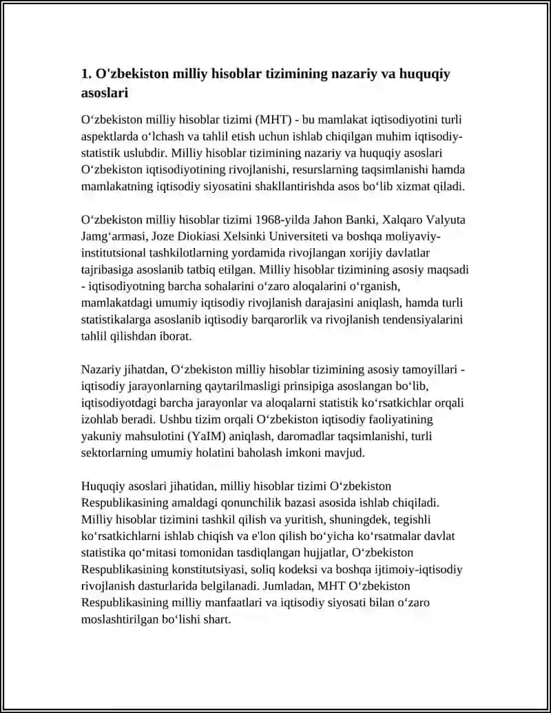 O'ZBEKISTON MILLIY HISOBLAR TIZIMI - IQTISODIY STATISTIKANING USLUBIY NEGIZI 3