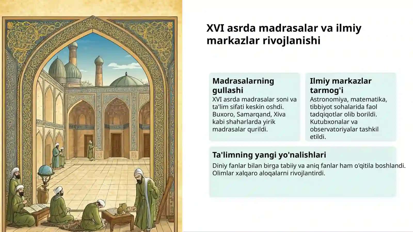Movorounnahrda tarbiya va maktablar 3