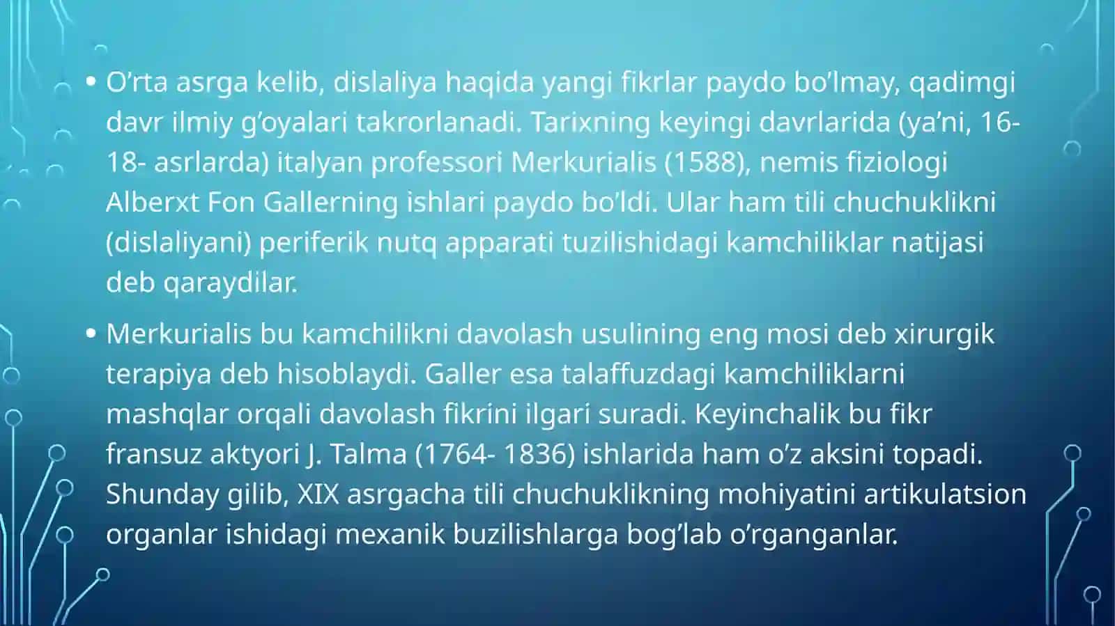 Dislaliya nutqining buzilishining rivojlanishi 3