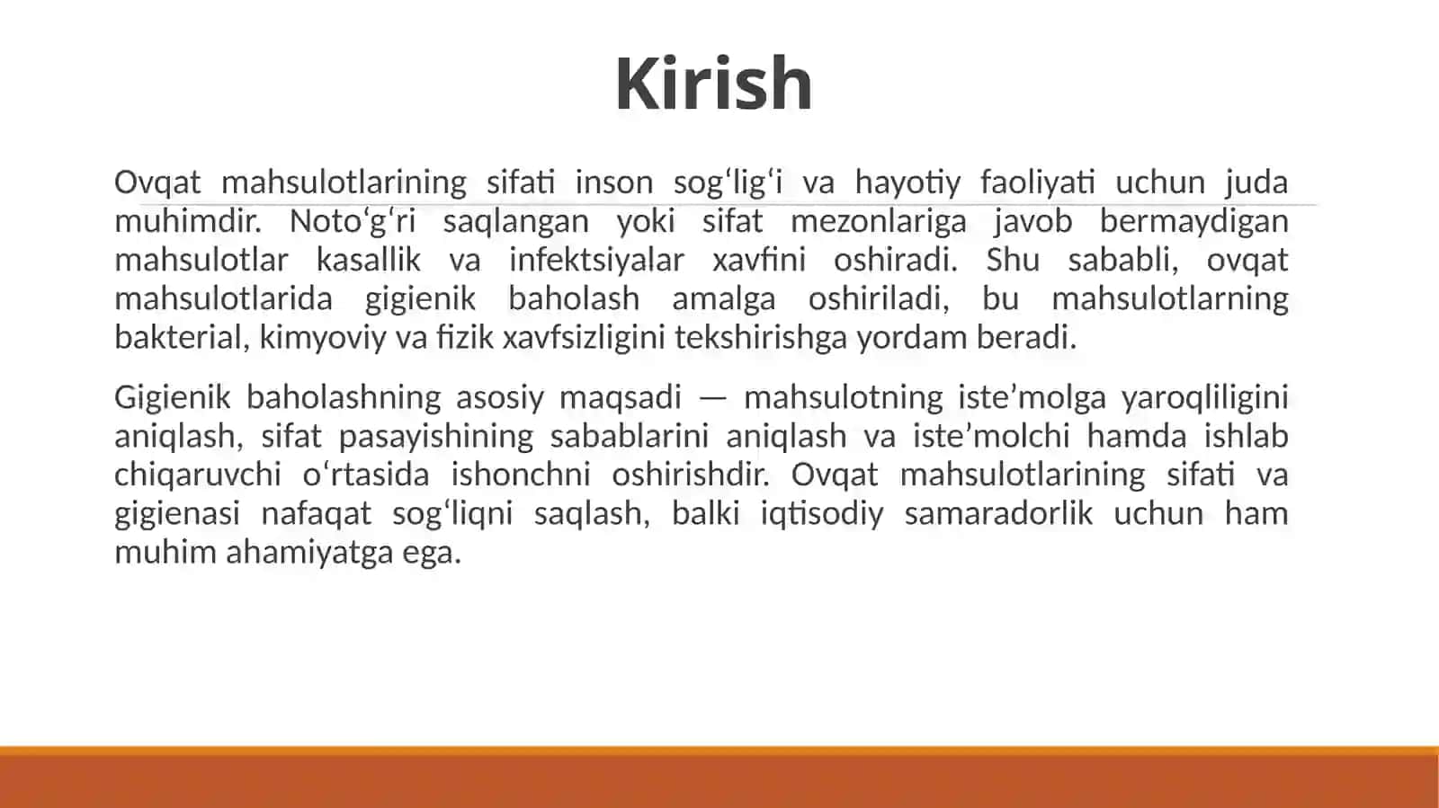 Ovqatmaxsulotlarining sifatini gigienik baholash 3