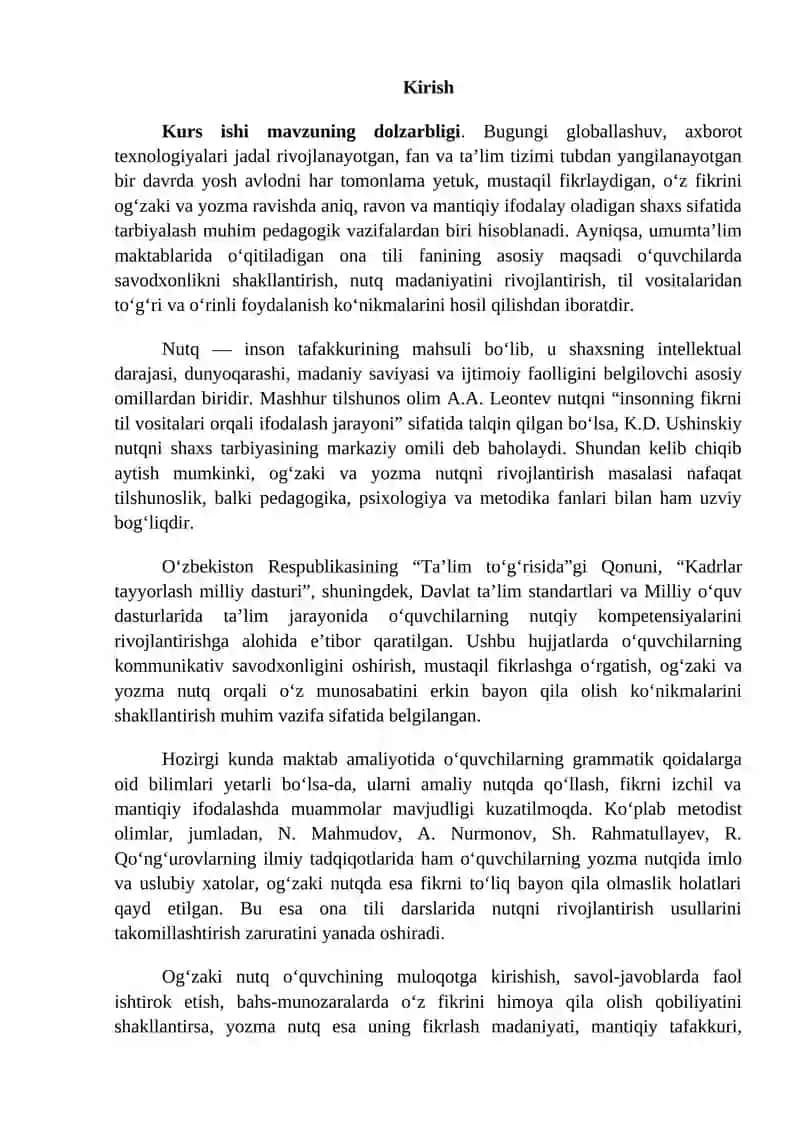 Ona tili darslarida og'zaki va yozma nutqni o'stirish usullari 3