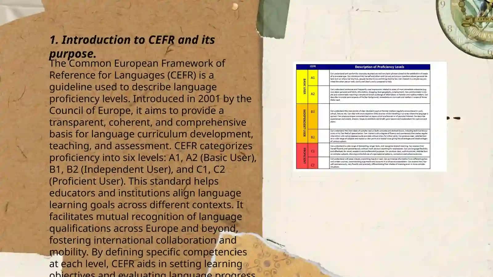 Introduction to CEFR and its Purpose 3
