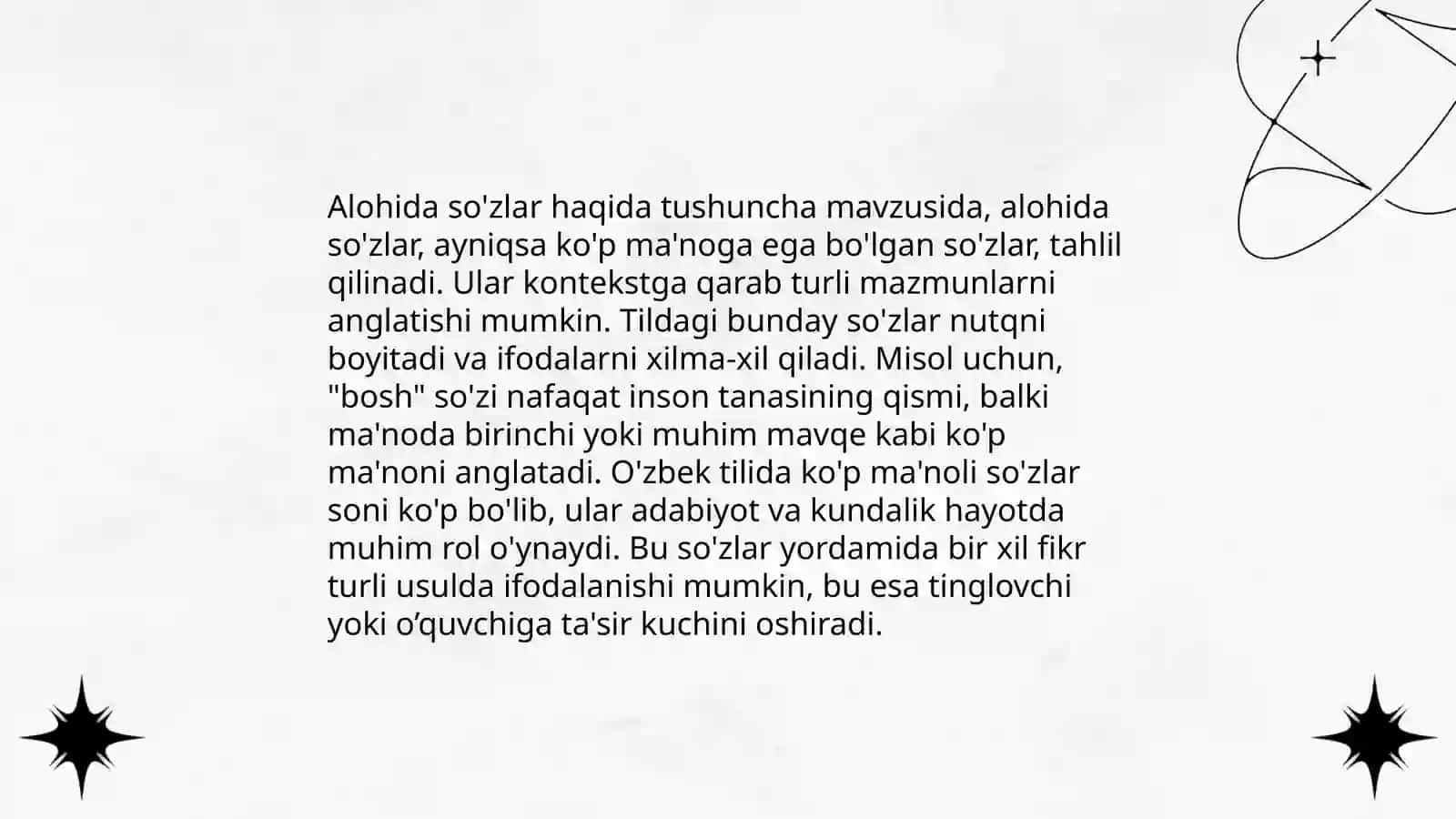 Aloxida gurux so'zlar,ularning turlari 3