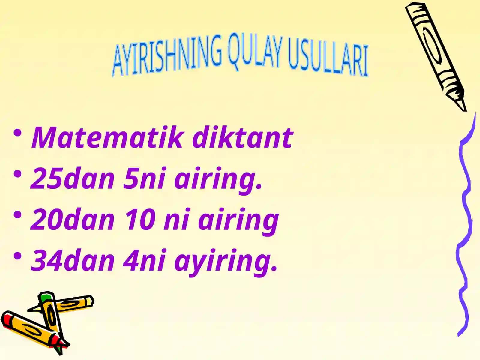 Matematik diktant 3