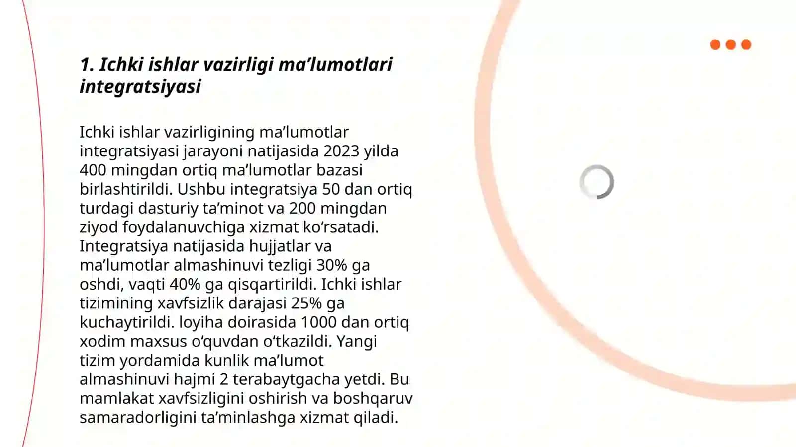 Ichki ishlar vazirligi ma'lumotlari integratsiyasi 3